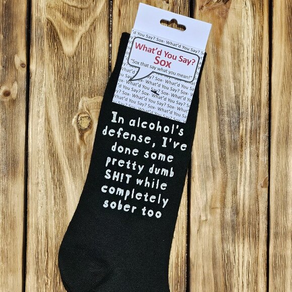 NWT Foozys What'd You Say Unisex Socks - Picture 1 of 2